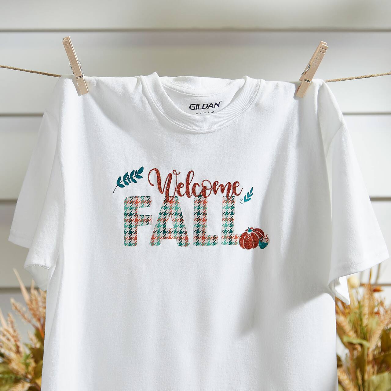 Houndstooth Welcome Fall T-Shirt
